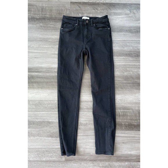 H&M Black High Rise Skinny Jeans 4 Stretch E1 - Picture 1 of 4